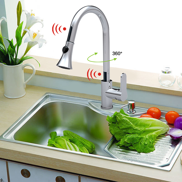 Double Sensor Kitchen Faucet+ Double Sensor Control Box